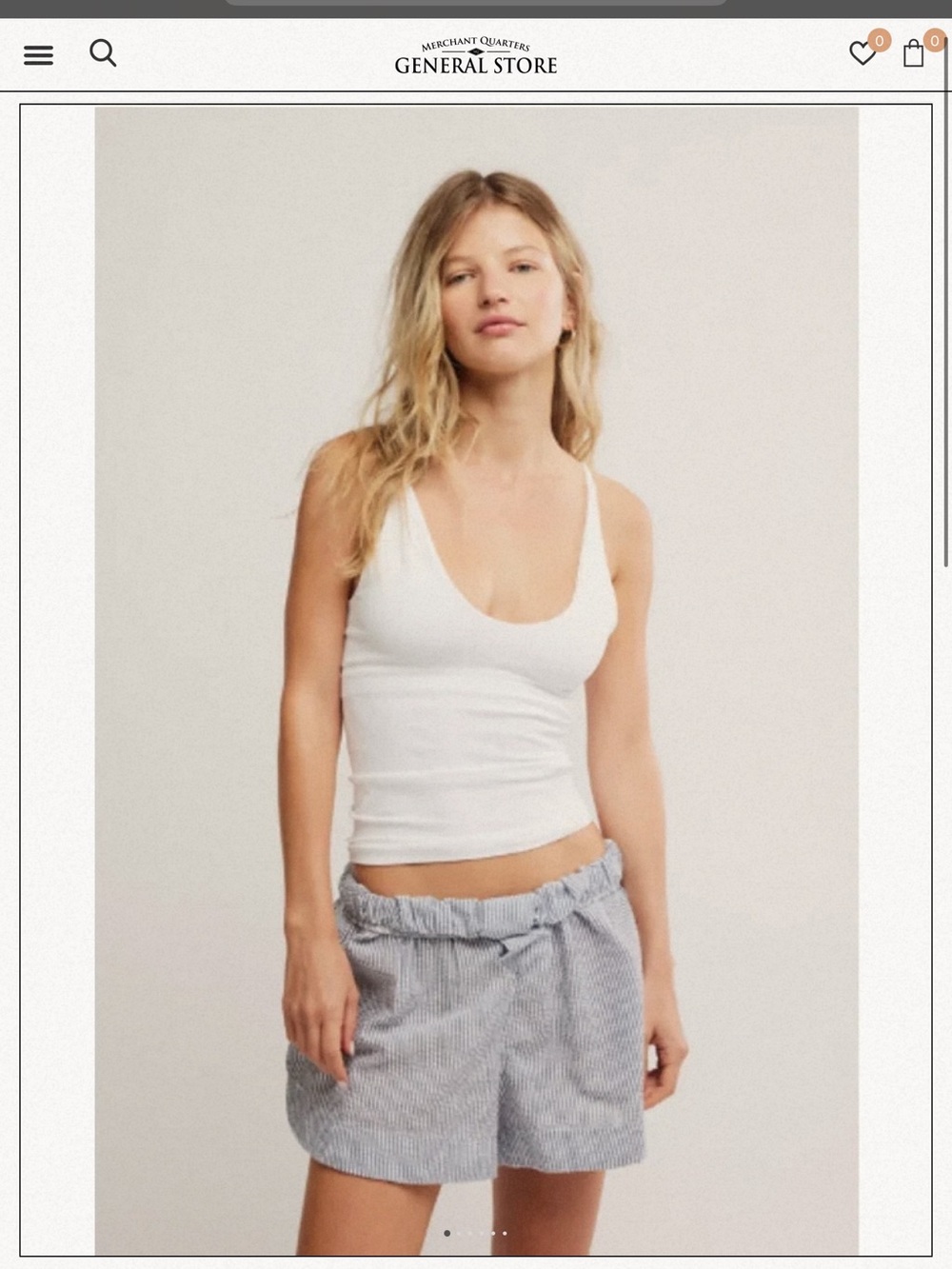 Free People seamless v neck cami